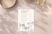 Cocktail Bundle, Line Art Clipart, a Food Illustration by Pretty Meerkat (Thumbnail 8 of 8)