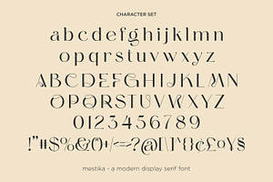 Mestika - Elegant Display Font