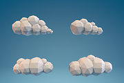 Low Poly Clouds Part 1, an Environmental 3D Model by CreativeeArt (Thumbnail 2 of 6)
