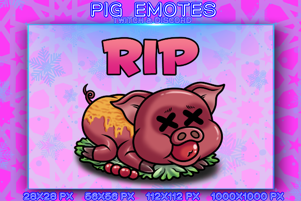 PIG EMOTES, an Animal Illustration by YUNGMOTS (Photo 2 of 5)