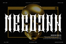 Necojah - Hardcore Gothic Font