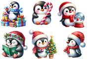 Christmas Penguins Clipart, an Illustration by Designworld (Thumbnail 3 of 5)