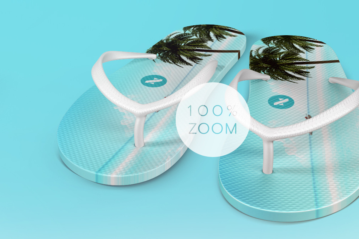 Flip Flops Mockup, a Product Mockup by zokidesign (Photo 9 of 10)