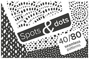 Spots and dots patterns set, a Pattern Graphic by KatiaZhe (Thumbnail 1 of 12)