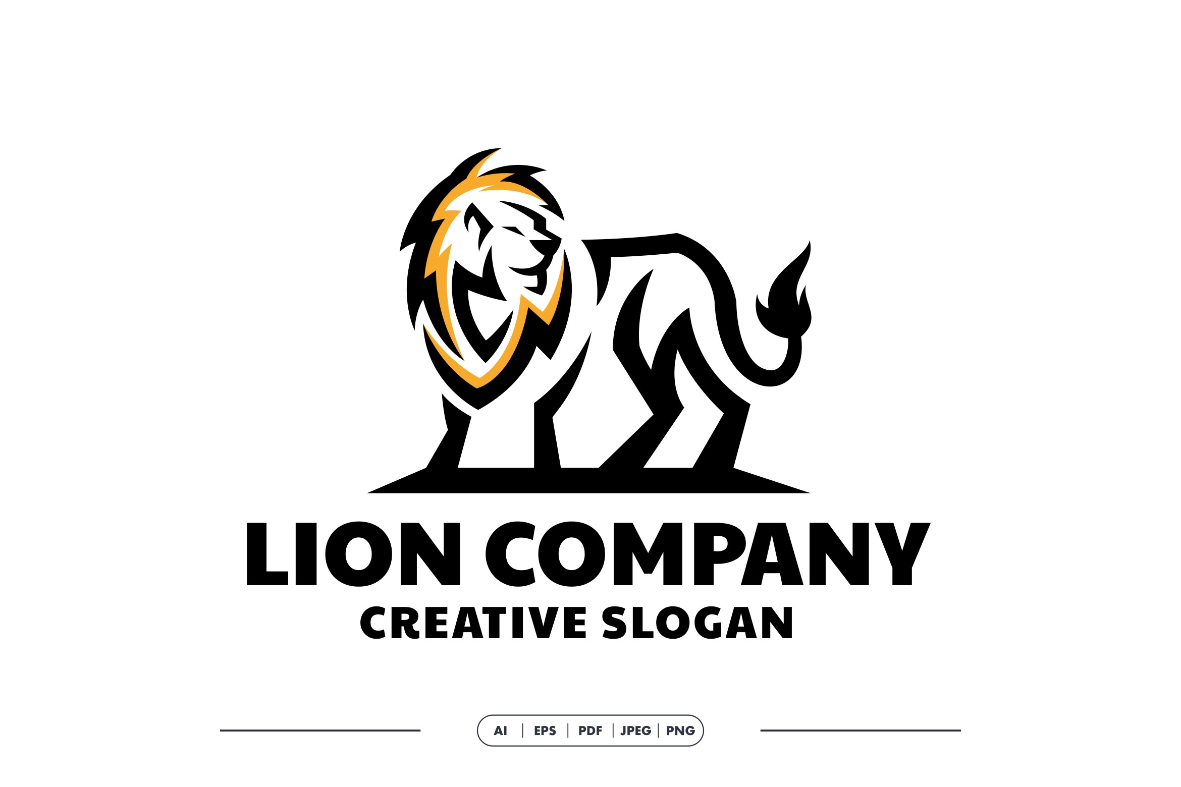 Lion Simple Sophisticated Logo, a Branding & Logo Template by EndR_ID