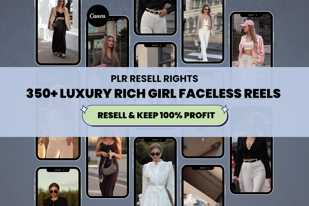 350+ Luxury Rich Girl Reels Videos, a Social Media Template by Design By Hira (Photo 2 of 8)