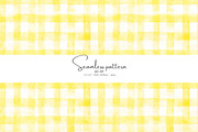 yellow gingham plaid pattern, a Pattern Graphic by Pink Studio Art (Thumbnail 1 of 5)