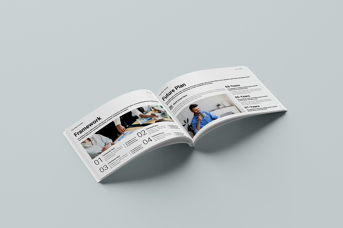 White Paper Template Landscape, a Brochure Template by Design-Art (Photo 8 of 9)