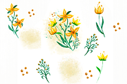 Flowers Gouache: cliparts + paper, an Illustration by Lolytop Studio (Thumbnail 2 of 3)