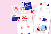 Retro Canva logo & brand kit bundle, a Branding & Logo Template by Kurly Creative (Thumbnail 9 of 13)