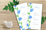 Bellflower Watercolor Wedding Suite, a Stationery Template by Love Design (Thumbnail 9 of 15)