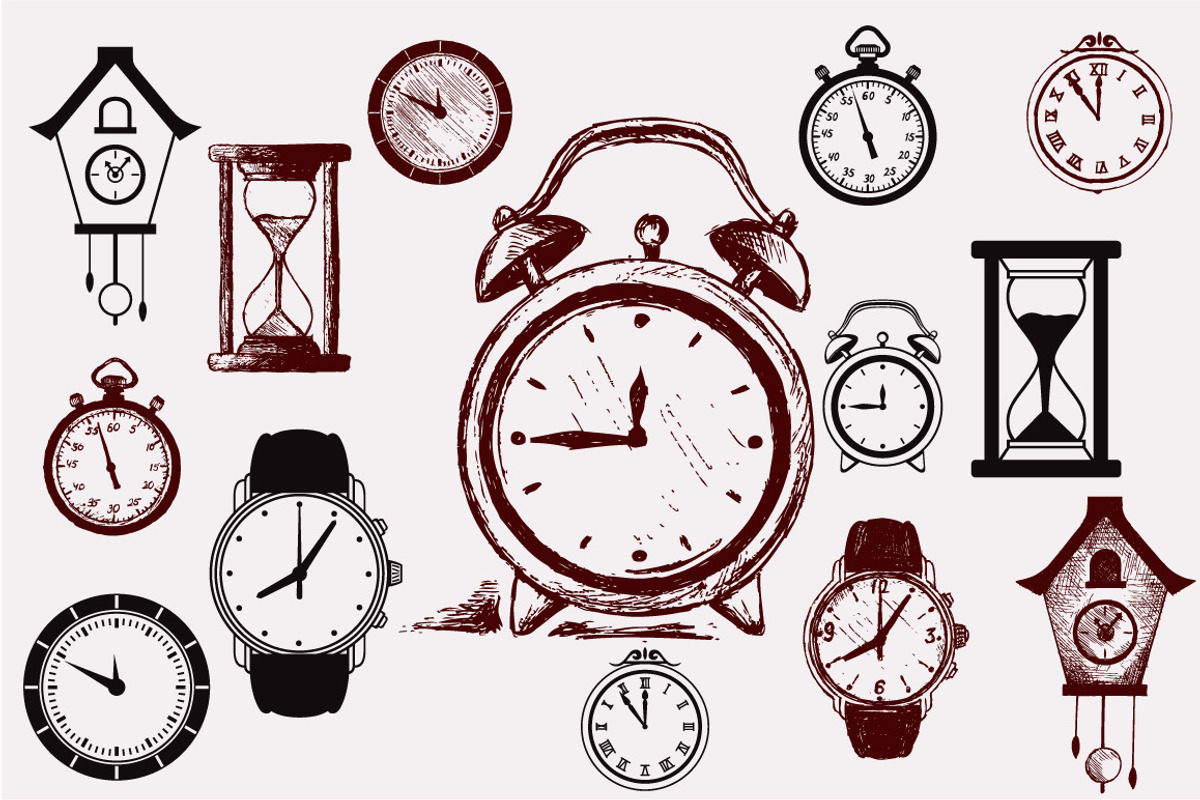 Equipment for measure the time, an Outline Icon by LineworkStock (Photo 1 of 3)