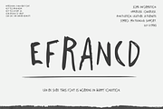 Efrancd Handwriting, a Sans Serif Font by 24Design Studios (Thumbnail 1 of 7)