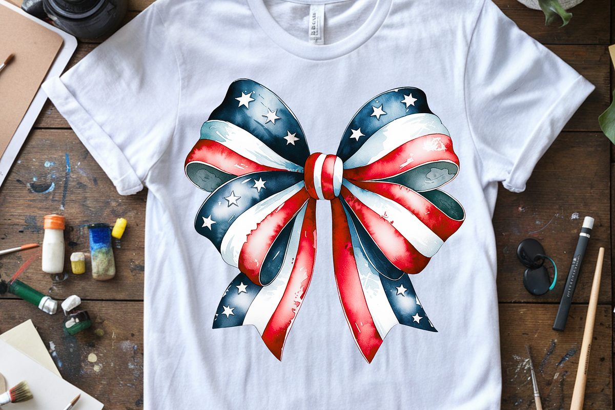 A Watercolor Illustration Patriotic, a Seasonal Illustration by Printable Design Store (Photo 2 of 3)