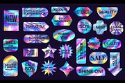 Hologram rainbow foil stickers, a Technology Illustration by Buch&Bee (Thumbnail 2 of 3)