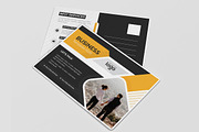 Yellow & Black Post Card Design, a Card Template by ZAAS (Thumbnail 1 of 5)