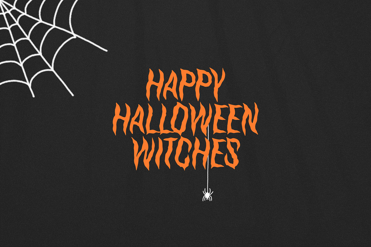 HalloQueen / Spooky Halloween font, a Handwritten Font by supfonts (Photo 7 of 7)
