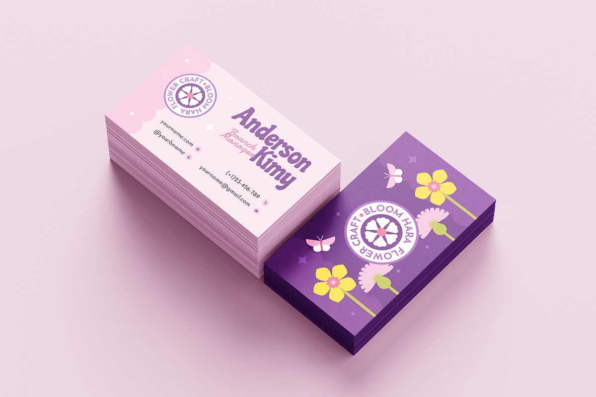 Bloomhara - Business Card, a Business Card Template by Fannan Studio (Photo 3 of 3)