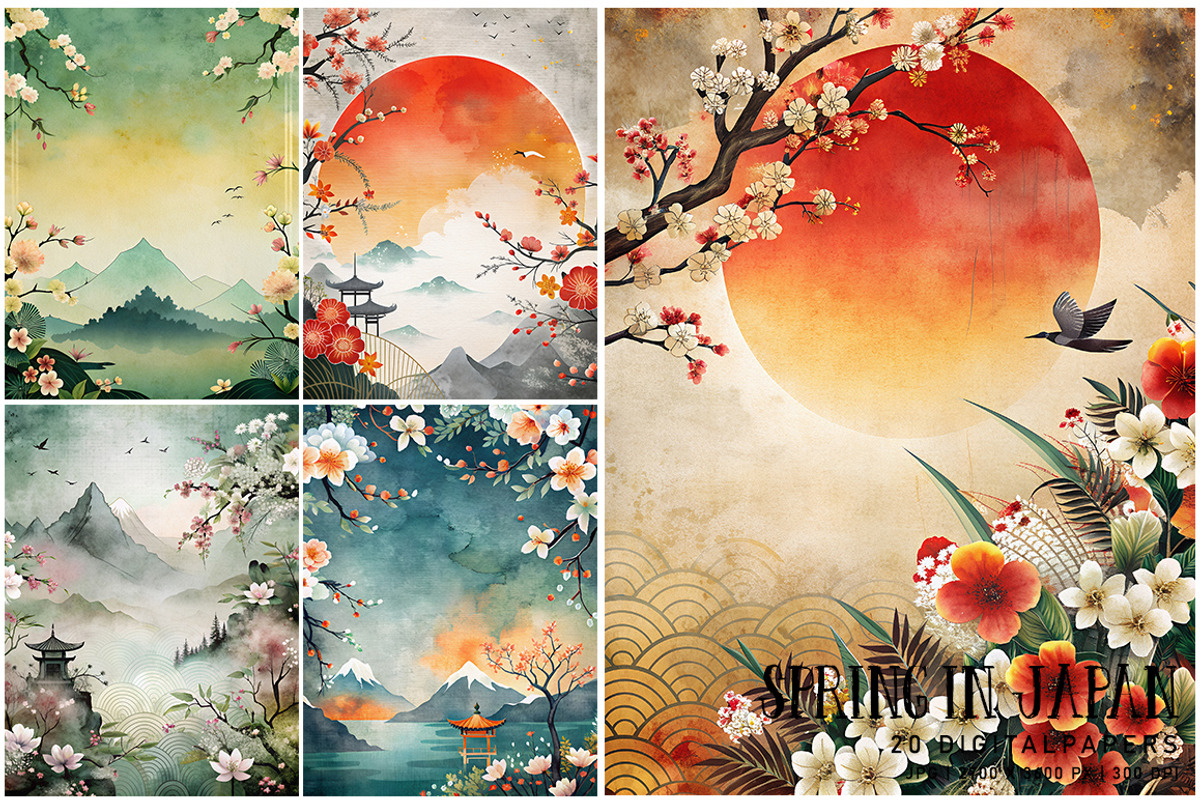 Spring in Japan, a Decorative Illustration by Digital Art Creations (Photo 4 of 7)