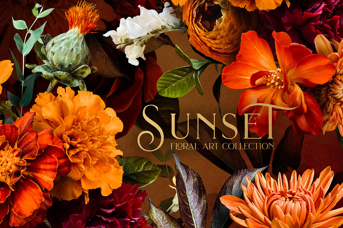 Sunset Floral Art Collection, an Object Graphic by Eclectic Anthology (Photo 1 of 20)