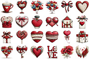 Watercolor Soft Love Clipart, an Illustration by Sublimation Artist (Thumbnail 2 of 6)