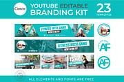 Editable Canva YouTube Template, a Branding & Logo Template by Chakraborty Design (Thumbnail 1 of 9)