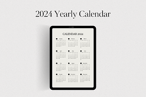 2024 Minimalist Digital Planner