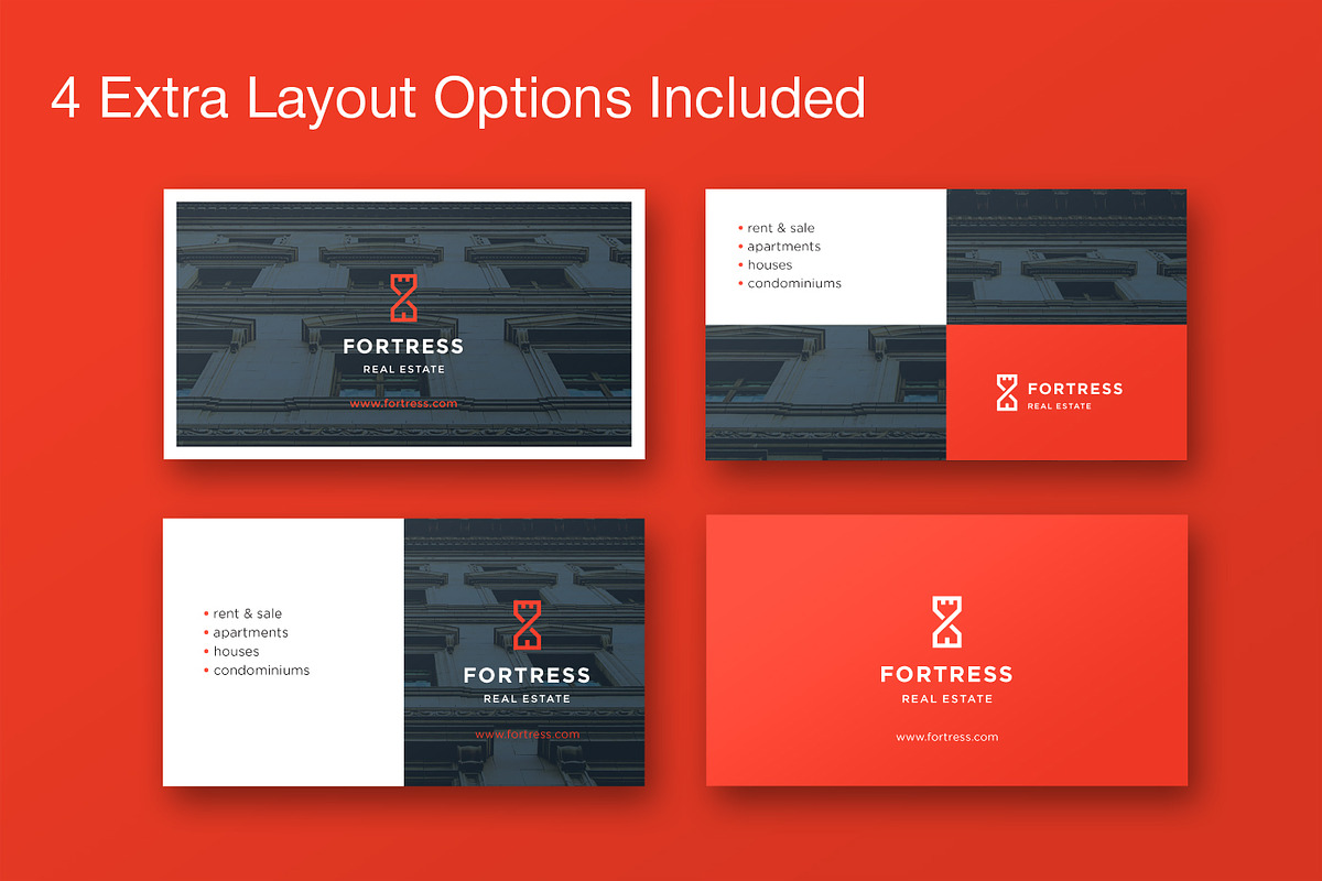 Real Estate Business Card – Fortress, a Business Card Template by Ideal Company (Photo 3 of 4)
