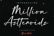 Million Astteroids Handwritten Font