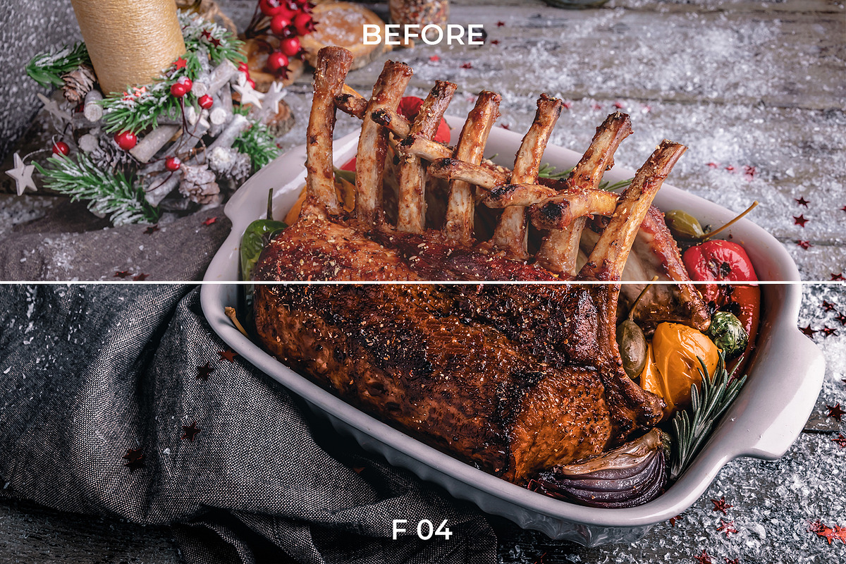 20 Yummy Yummy Lightroom Presets, an Action Add-On by Olg Store (Photo 2 of 11)