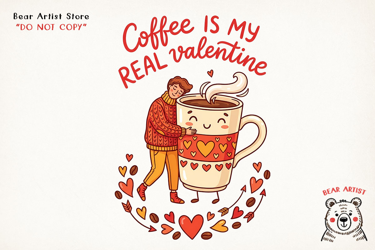 Valentine’s Coffee Sublimation, an Object Graphic by GlitterCraft (Photo 5 of 41)
