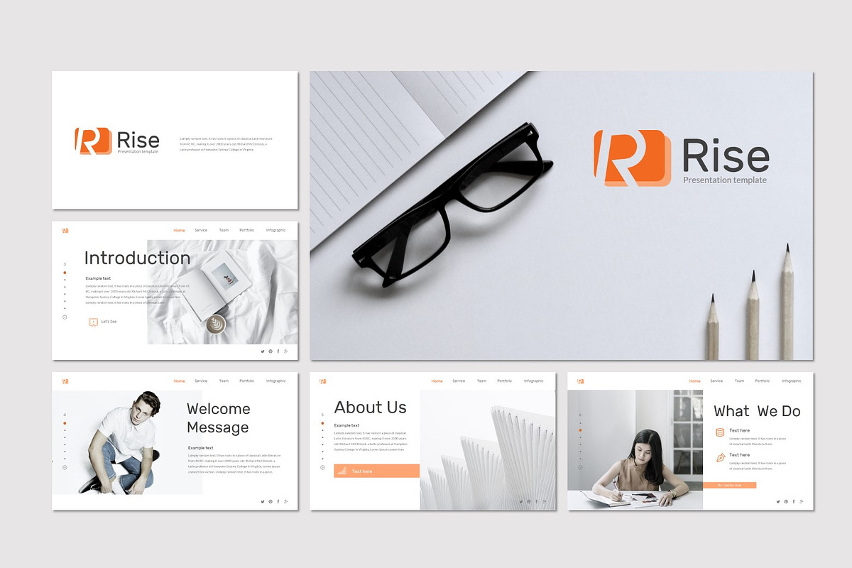 Rise - Powerpoint Template, a Presentation Template by inspirasign