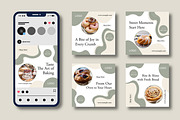 Bakery Shop Social Media Template, a Social Media Template by MightyDesign (Thumbnail 2 of 8)