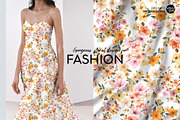 Small Flower Garden | Pattern Design, a Pattern Graphic by VOVU Studio (Thumbnail 4 of 8)