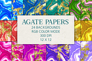 24 Agate Background Textures, a Texture Graphic by Patterns for Dessert (Thumbnail 1 of 8)