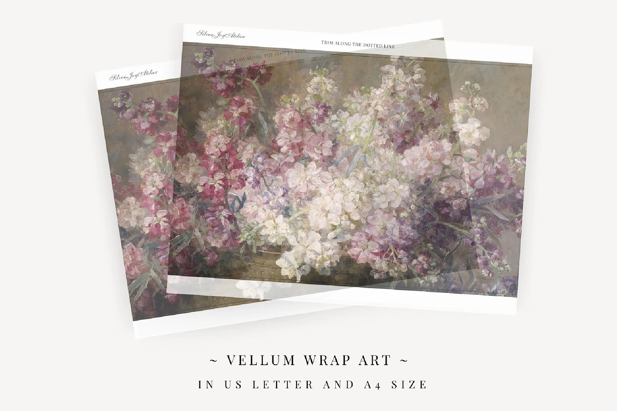 Bowl of Flowers Printable Vellum, an Invitation Template by SilverJoyAtelier (Photo 2 of 3)