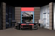 TV News Studio 004, a Furniture 3D Model by akerStudio (Thumbnail 4 of 5)
