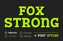 Fox Strong 4 Font Styles