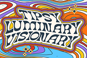 Mind Meld - Psychedelic Display Font, a Font by PutraCetol Studio (Thumbnail 2 of 12)