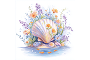 Prompt Ocean Brushstroke Clipart, a Decorative Illustration by Creative design (Thumbnail 5 of 7)