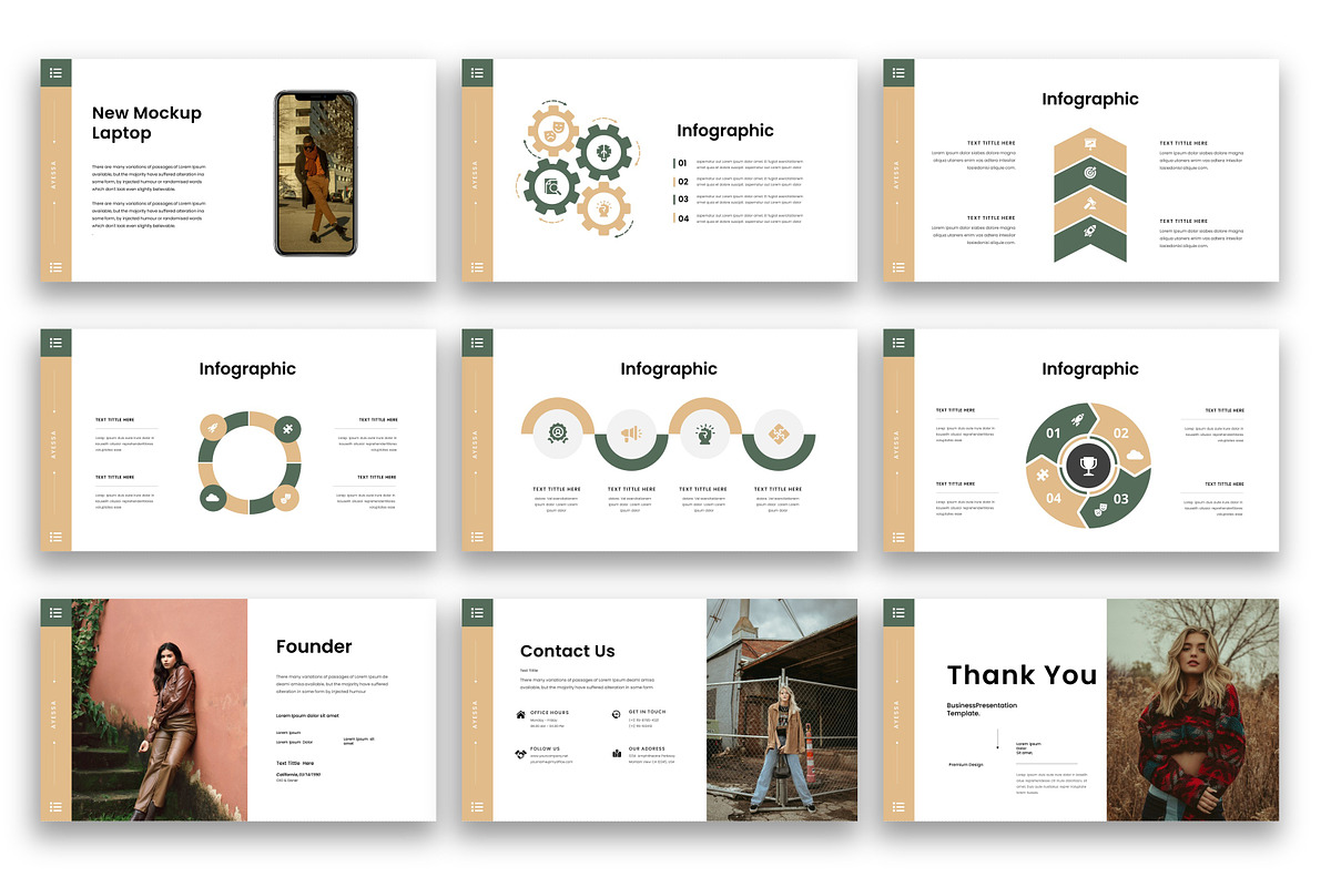 Ayessa - Business PowerPoint, a Presentation Template by kreatifreya (Photo 5 of 5)