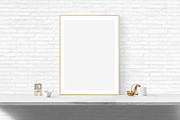 poster frame mockup A2 / 50x70cm, a Print Template by PinkJellyfish (Thumbnail 8 of 9)