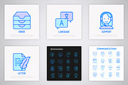 Communication | 16 Thin Line Icons, an Outline Icon by Alex Blogoodf (Thumbnail 6 of 7)