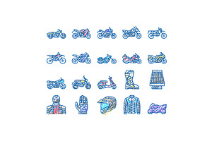 Motorcycle Bike Transport Types, an Object Illustration by pikepicture