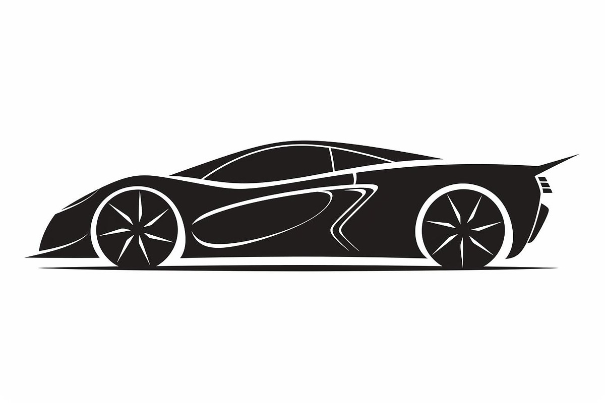 Black Sport Car Silhouette, an Illustration by BIPLOB EXPERT (Photo 5 of 13)