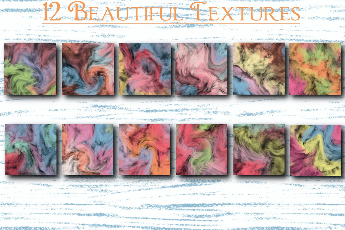 Sorbet Pastel Watercolor Textures, a Texture Graphic by Luna Y Mar (Photo 2 of 10)