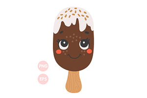 Cute Ice Cream Illustration
