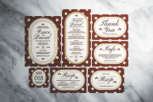 Modern Wedding Invitation Suite, an Invitation Template by The Good Store