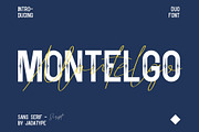 Montelgo | Duo Font, a Script Font by Jadatype.id (Thumbnail 1 of 6)