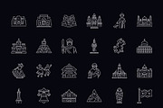 Country Icon Art Set, an Outline Icon by Prosymbols (Thumbnail 7 of 8)